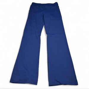 Vintage Navy Flare Leggings Size S Y2K 70s Bell Bottom Retro